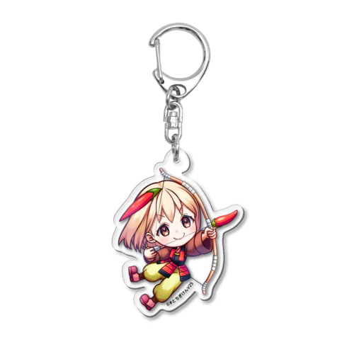 唐辛子でピリッといきばしょん！シリーズ Acrylic Key Chain