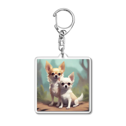 ふたチワわ Acrylic Key Chain