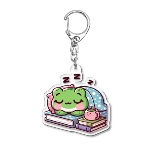 Sleeping frogs(熟睡する蛙) Acrylic Key Chain