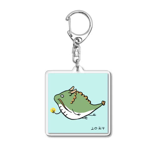 ぽてぽて龍 Acrylic Key Chain