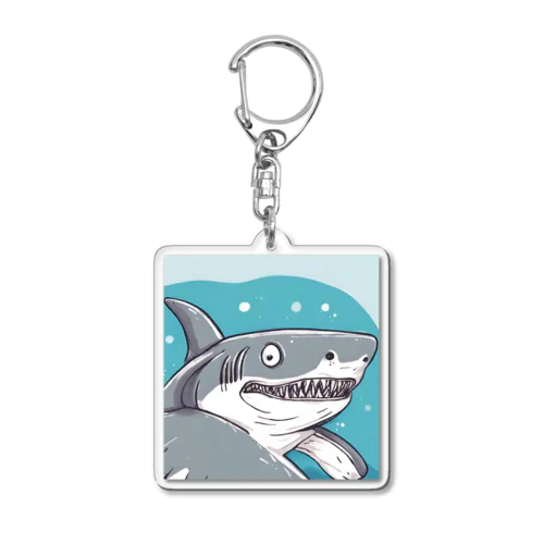 陽気な海の仲間 - サニー・シャークスミルス Acrylic Key Chain