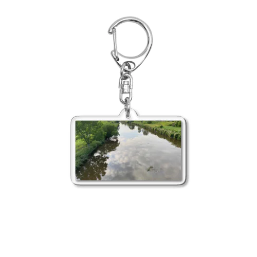 川面 夏の風景 Acrylic Key Chain