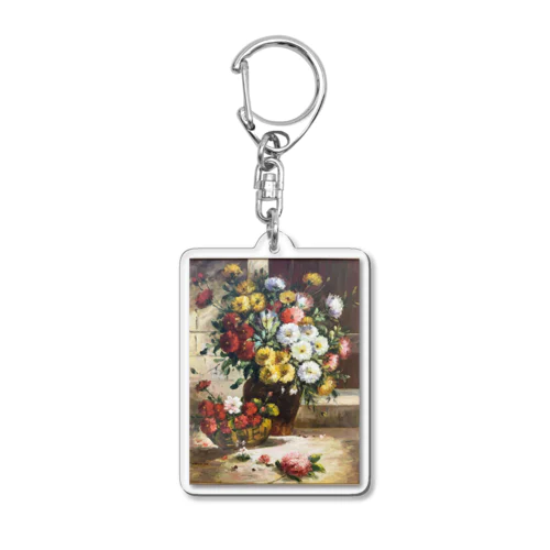 花瓶の花〈油絵〉 Acrylic Key Chain