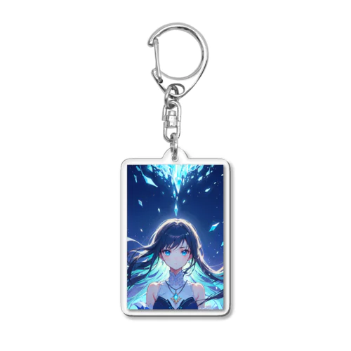 Crystal Journey　〜美麗で神聖、どこか厳かな結晶の旅〜　No.1「Icicle」 Acrylic Key Chain