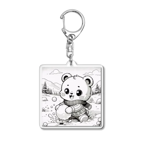 Snow Magic Kuma-San Acrylic Key Chain