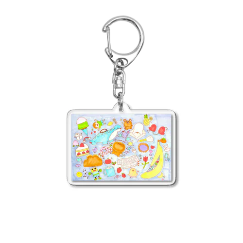 おぱおの初夢 / Opao’s first dream of this year Acrylic Key Chain