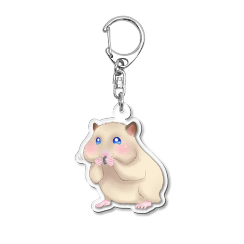 今日ものんびり。きんハムちゃん Acrylic Key Chain