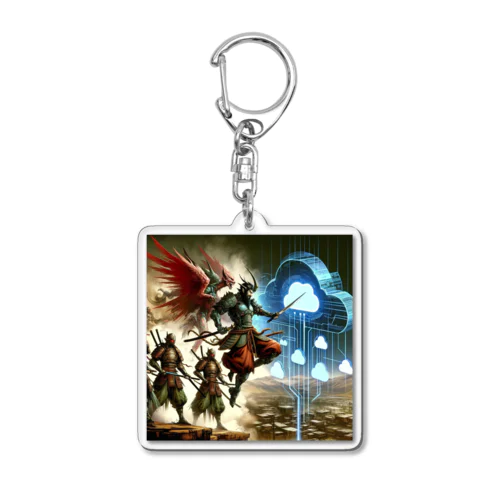 Cloud Daemon Slayer Acrylic Key Chain