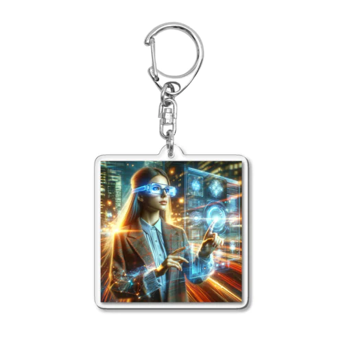 AI is battlefield Acrylic Key Chain