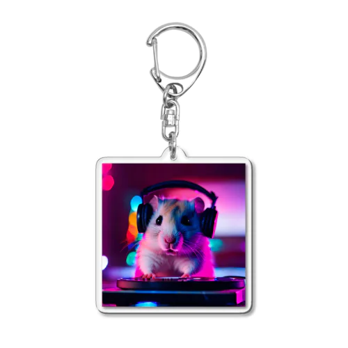 DJハムスター Acrylic Key Chain