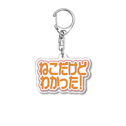 ねこだけどわかった！ Acrylic Key Chain