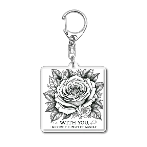 薔薇 Acrylic Key Chain