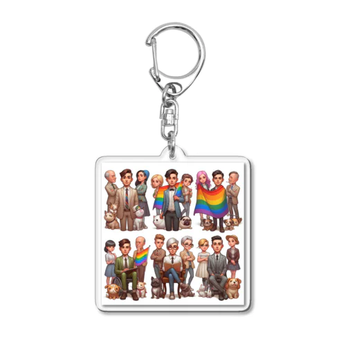 LGBTQサポート Acrylic Key Chain