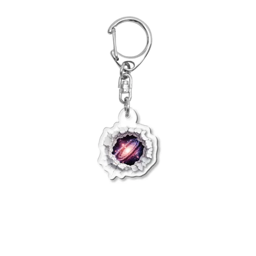 トリックアート「宇宙」 Acrylic Key Chain