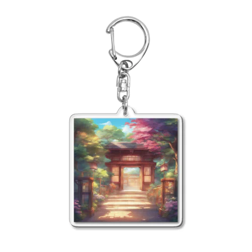 【風景】寺院 Acrylic Key Chain