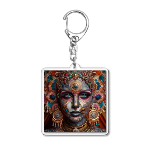 MANDALA MAKEUP Acrylic Key Chain