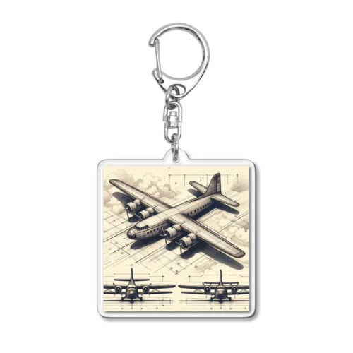 架空の航空機 Acrylic Key Chain