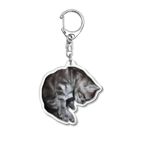 001 首根っこねこＡ Acrylic Key Chain