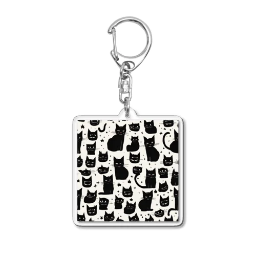 ぶち猫 Acrylic Key Chain