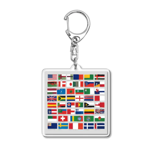 世界国旗 Acrylic Key Chain