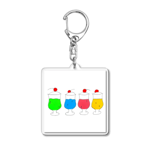 クリームソーダたち Acrylic Key Chain