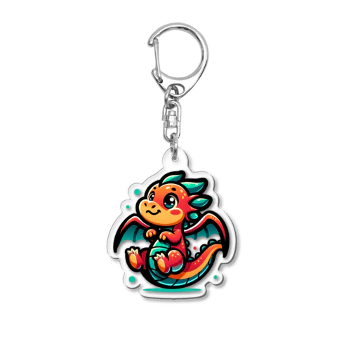 おさんぽドラゴンのドラ子 Acrylic Key Chain