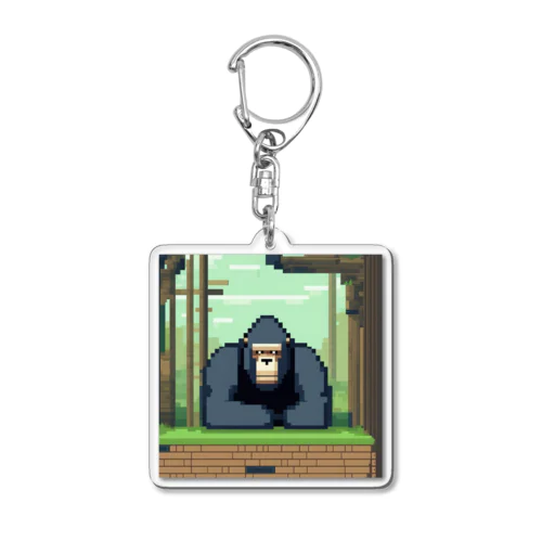 考えるゴリラ🦍 Acrylic Key Chain