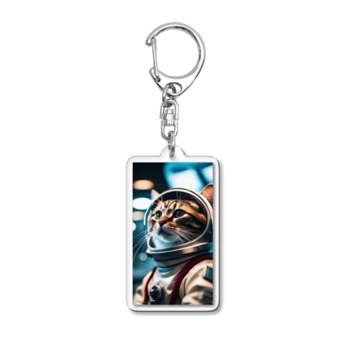 旅立つ宇宙猫 Acrylic Key Chain