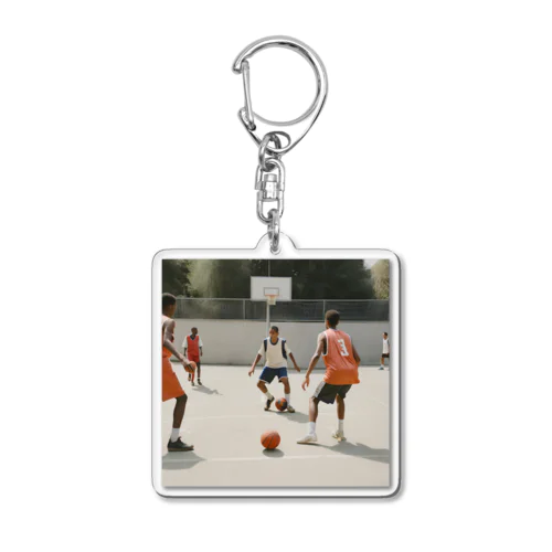 サッカーバスケ Acrylic Key Chain