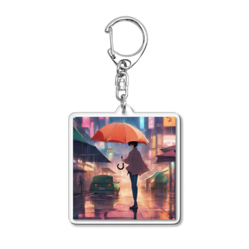 雨宿り Acrylic Key Chain