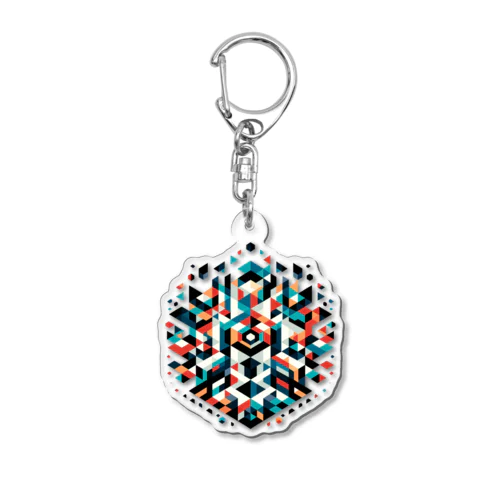 GΣometric Shapes / type.1 Acrylic Key Chain