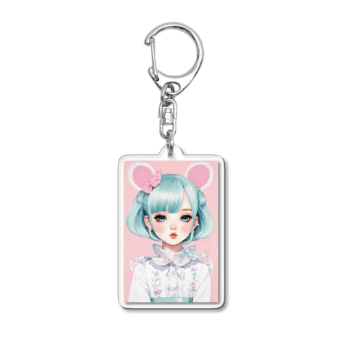 スウィート・ミント・ドリーミング・ガール Acrylic Key Chain