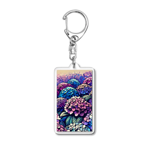 紫陽花の彩り Acrylic Key Chain