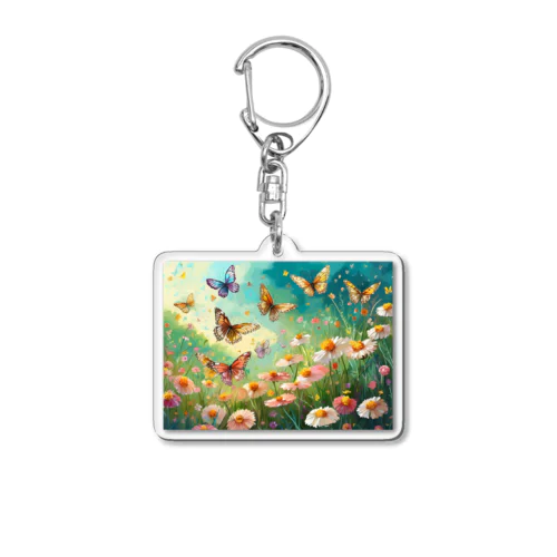 花とちょう Acrylic Key Chain