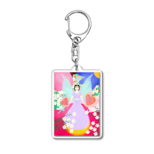 花の女王様 Acrylic Key Chain