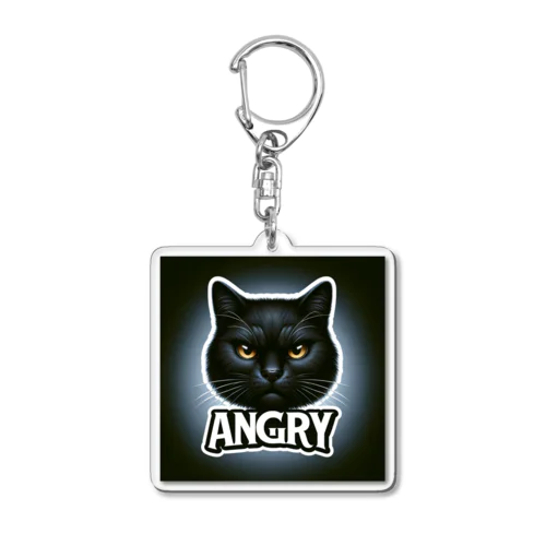 アングリー黒猫シリーズ Acrylic Key Chain