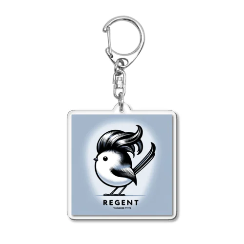 リーゼントシマエナガ Acrylic Key Chain