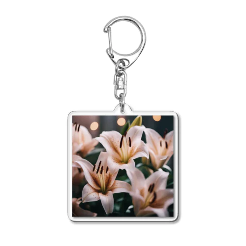 ヒメユリの優雅な花弁 Acrylic Key Chain