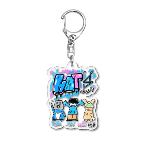 hat's boy penpen maron  Acrylic Key Chain