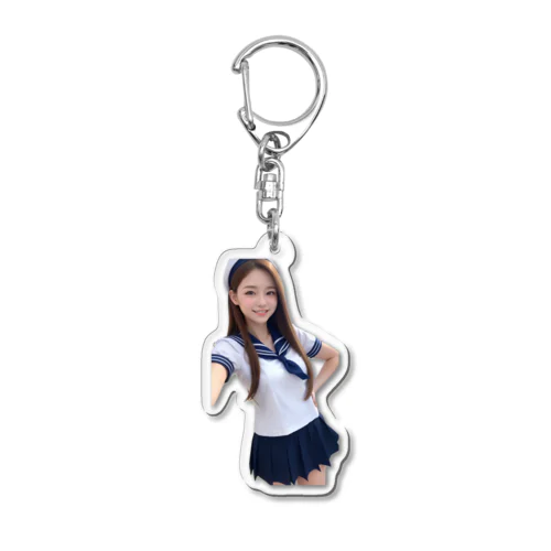 AI美女 Acrylic Key Chain