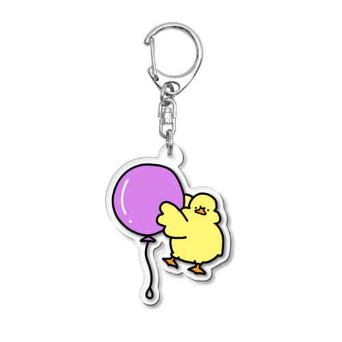 風船 アヒル＆カモシリーズ 〈ひよこ〉 Acrylic Key Chain