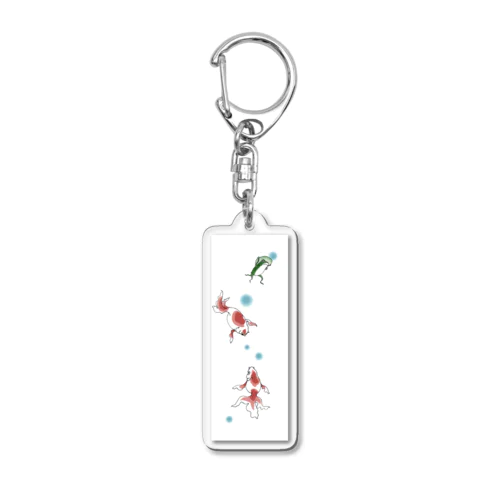 金魚づくし　行列B Acrylic Key Chain