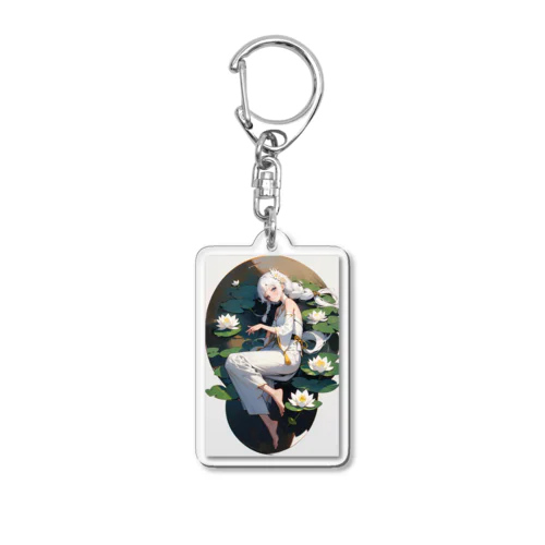 蓮花の少女 Acrylic Key Chain