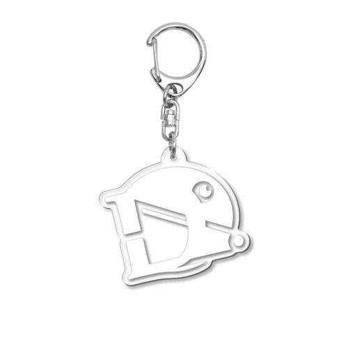 delight-hokkaidoデザイン（ホワイト シンボルマーク） Acrylic Key Chain