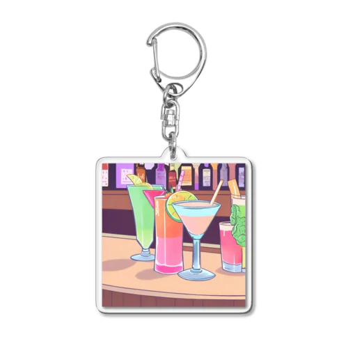 美しいカクテルで酔わせて Acrylic Key Chain