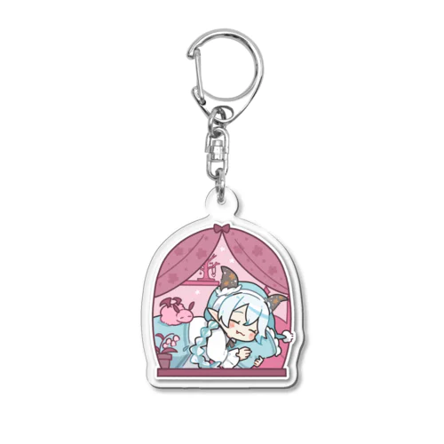 あさねぼうしろあくま Acrylic Key Chain