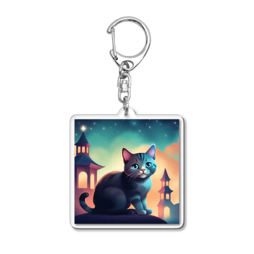 かわいい猫 Acrylic Key Chain