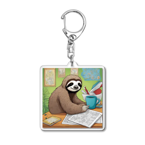 "A Sloth Trying Various Things"  アクリルキーホルダー