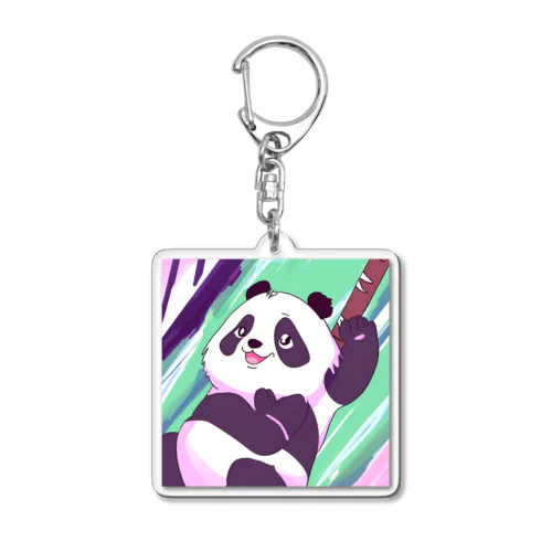 パステルパンダちゃん Acrylic Key Chain