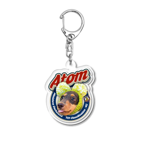 atom samples Acrylic Key Chain